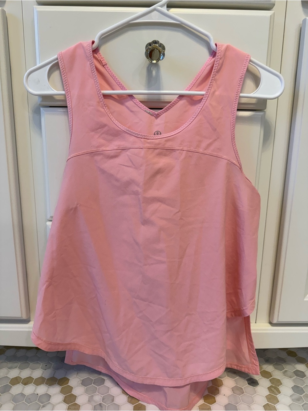 lululemon athletica Light Pink Scoop Neck Athletic Tank